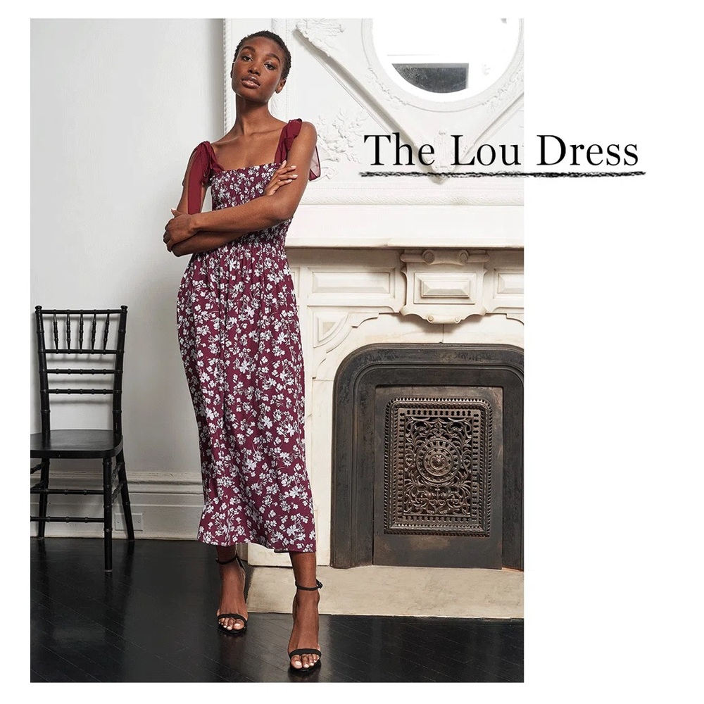 NWOT La Ligne Lou Dress Floral Silk M